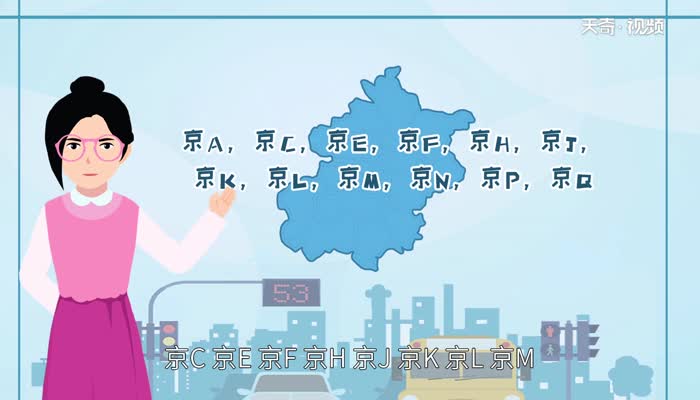 北京车牌字母有哪些 北京车牌字母代表什么