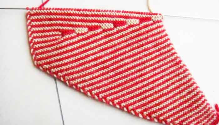 毛线拖鞋的编织方法