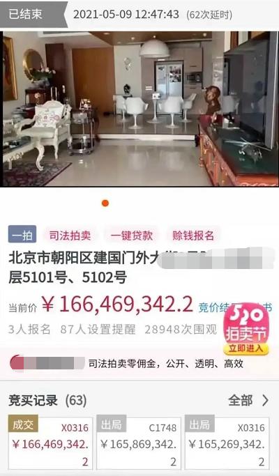 21岁耀莱千金成“破产公主” 家中两豪宅被打包仅卖1.66亿
